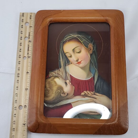 VTG Our Lady of Providence Madonna & Child Framed Religious Art Print - Picture 5 of 12
